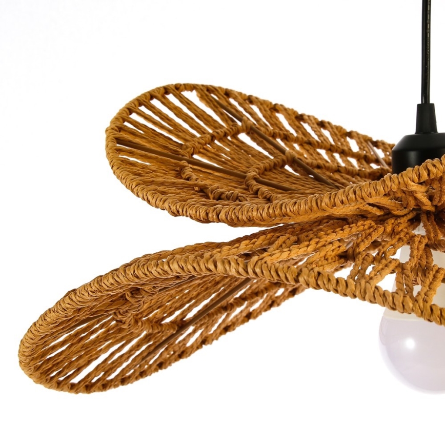 Hanglamp aan een koord MARIPOSA 1xE27/40W/230V diameter 80 cm jute