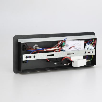 Immax 08288L - LED Wandspot met plank, USB-aansluiting en draadloos opladen Be PREPARE LED/3W/230V + LED/3W zwart
