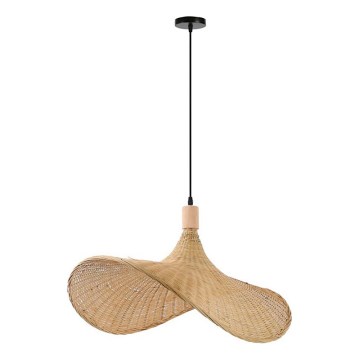 Immax 08289L - Suspension filaire SOMBRERO 1xE27/40W/230V d. 70 cm rotin