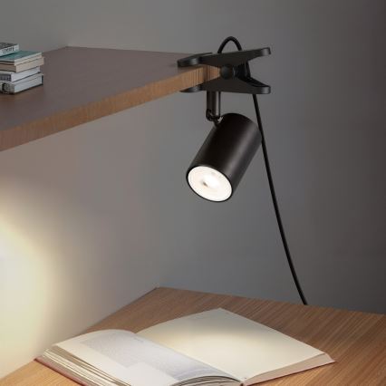 Klemlamp PUNTO 1xGU10/9W/230V zwart