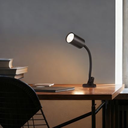 Lampe flexible à pince PUNTO 1xGU10/9W/230V noire