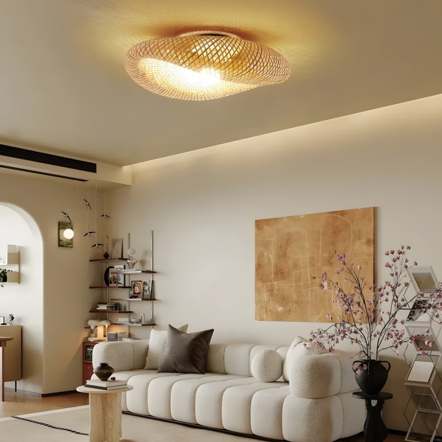 Plafondlamp BOHO HILO 1x E27/40W/230V Ø 80 cm