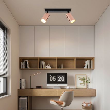 Spotlamp PUNTO 2xGU10/9W/230V roségoud