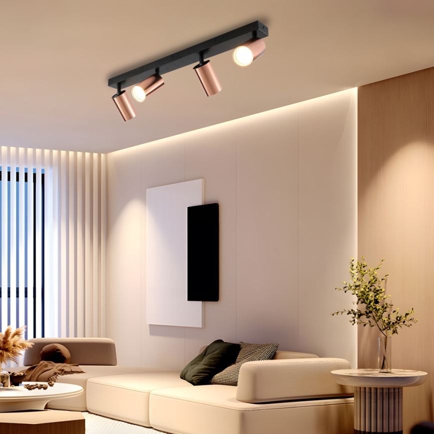 Spot PUNTO 4xGU10/9W/230V or rose