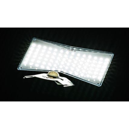 LED Solar wandlamp met sensor LED/2,6W/5,5V IP65 1800 mAh zwart
