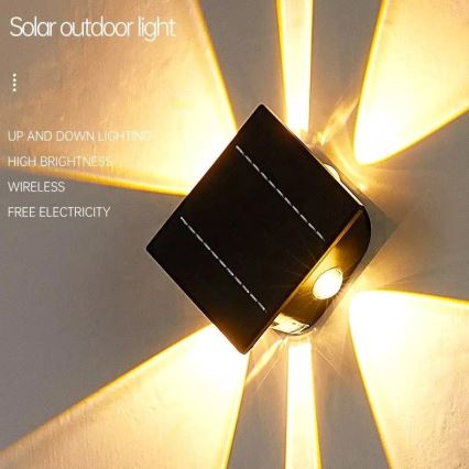 Applique murale solaire avec détecteur LED/2W/5V IP54 1300 mAh