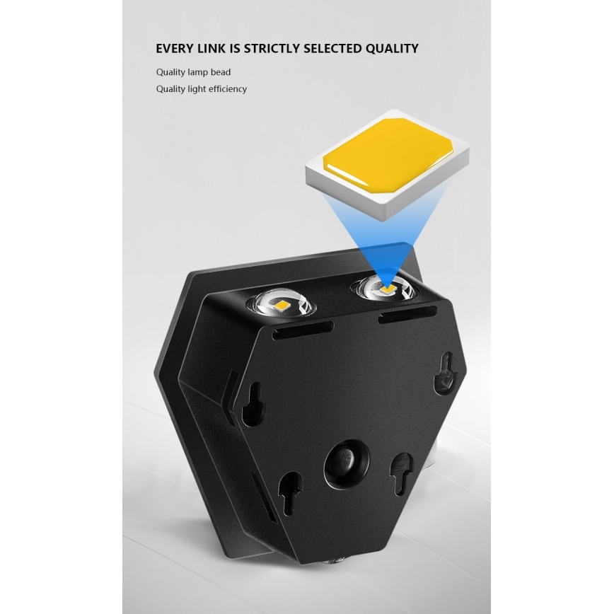 LED Solar wandlamp met een sensor LED/2W/5V IP54