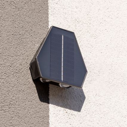 LED Solar wandlamp met een sensor LED/2W/5V IP54