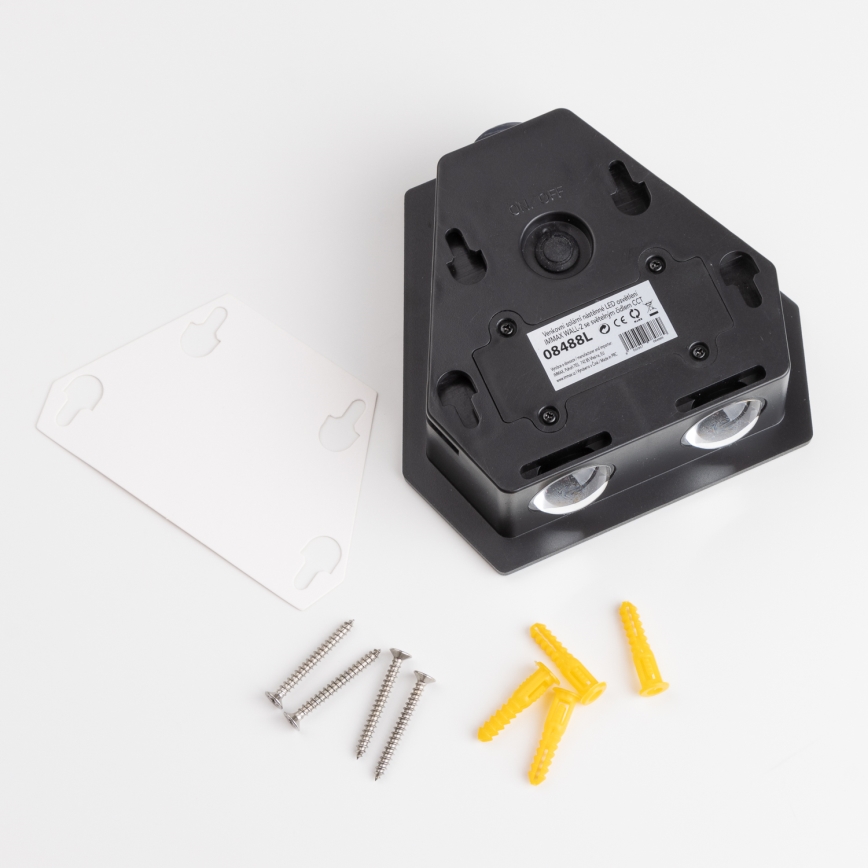 Luminaire solaire LED avec détecteur LED/2W/5V IP54