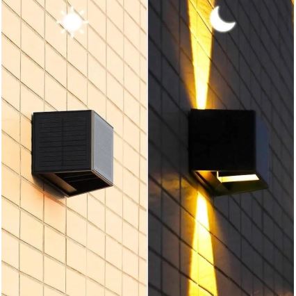 Applique murale solaire avec détecteur LED/2W/5V IP54 1300 mAh
