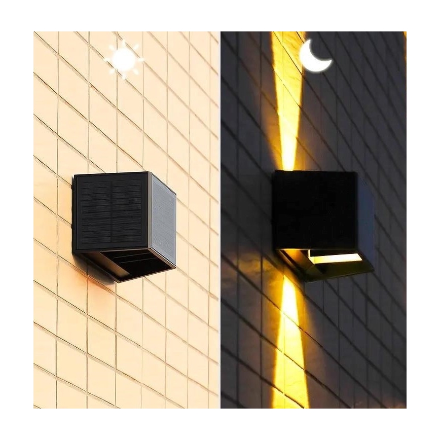 Applique murale solaire avec détecteur LED/2W/5V IP54 1300 mAh