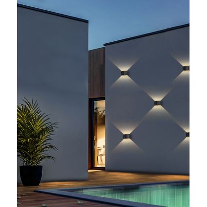 Applique murale solaire avec détecteur LED/2W/5V IP54 1300 mAh