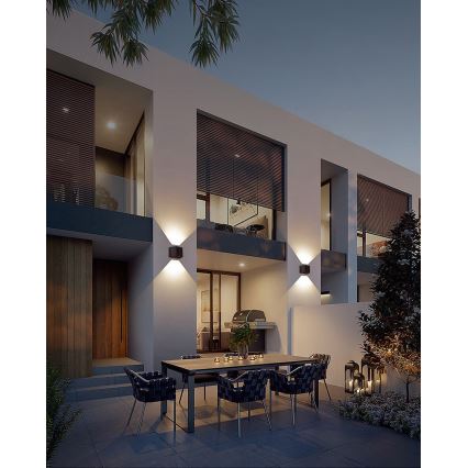 Applique murale solaire avec détecteur LED/2W/5V IP54 1300 mAh