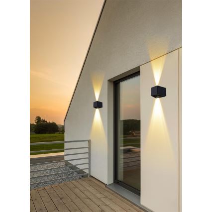 LED Solar wandlamp met sensor LED/2W/5V IP54 1300 mAh