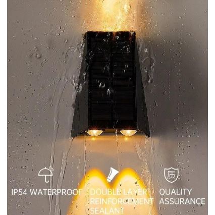 LED Solar wandlamp met sensor LED/2W/5V IP54 1300 mAh