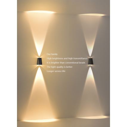 LED Solar wandlamp met sensor LED/2W/5V IP54 1300 mAh