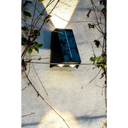 LED Solar wandlamp met sensor LED/2W/5V IP54 1300 mAh