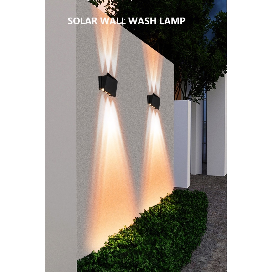 Applique murale solaire avec détecteur LED/2W/5V IP54 1300 mAh