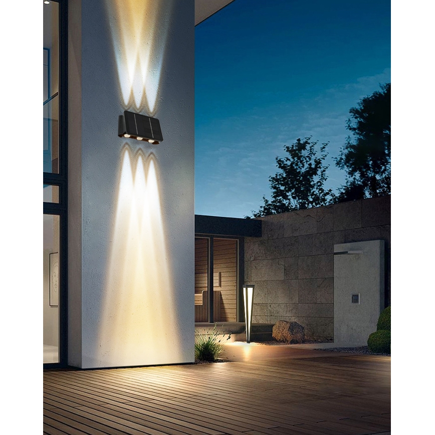 Applique murale solaire avec détecteur LED/2W/5V IP54 1300 mAh