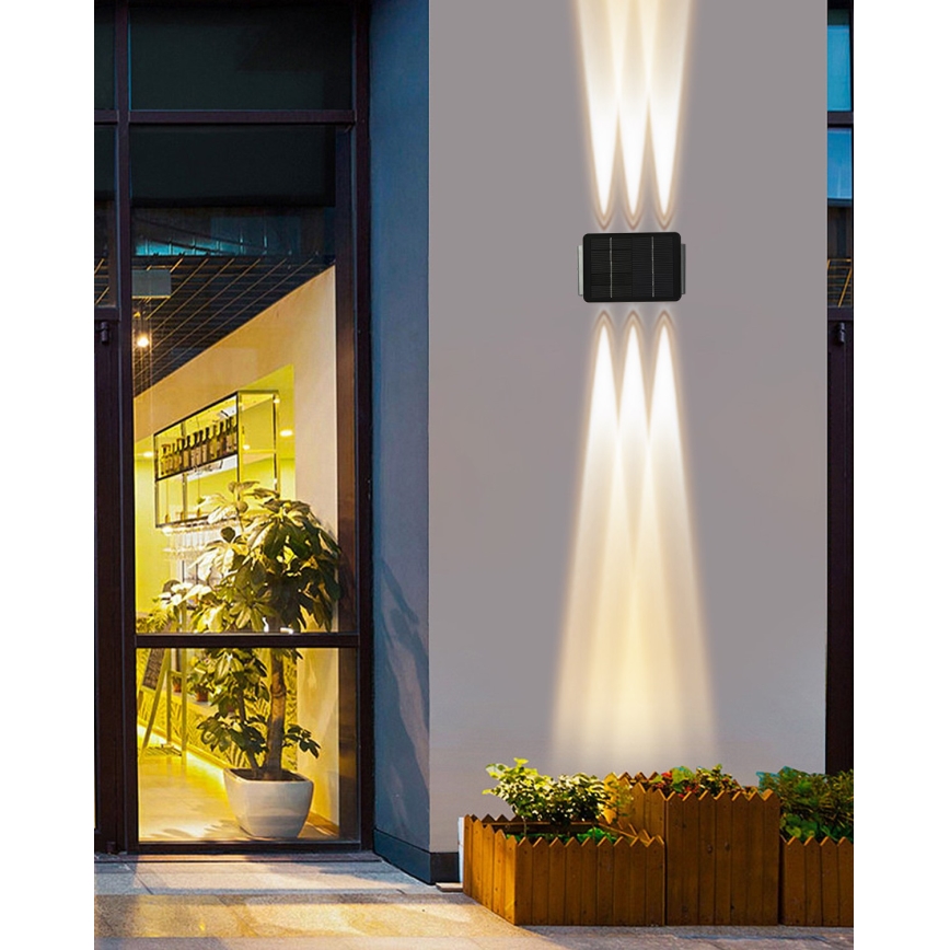 Applique murale solaire avec détecteur LED/2W/5V IP54 1300 mAh