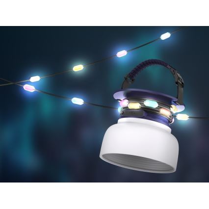 Draagbare LED RGB zonne-oplaadlamp met LED-lichtsnoer LED/10W/5V 3600 mAh IP65 3600 mAh