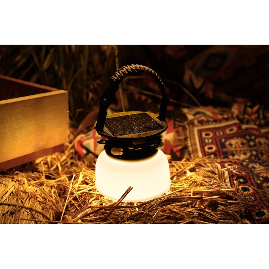 Draagbare LED RGB zonne-oplaadlamp met LED-lichtsnoer LED/10W/5V 3600 mAh IP65 3600 mAh