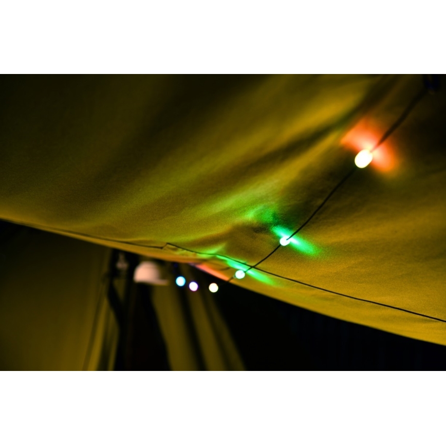 Draagbare LED RGB zonne-oplaadlamp met LED-lichtsnoer LED/10W/5V 3600 mAh IP65 3600 mAh