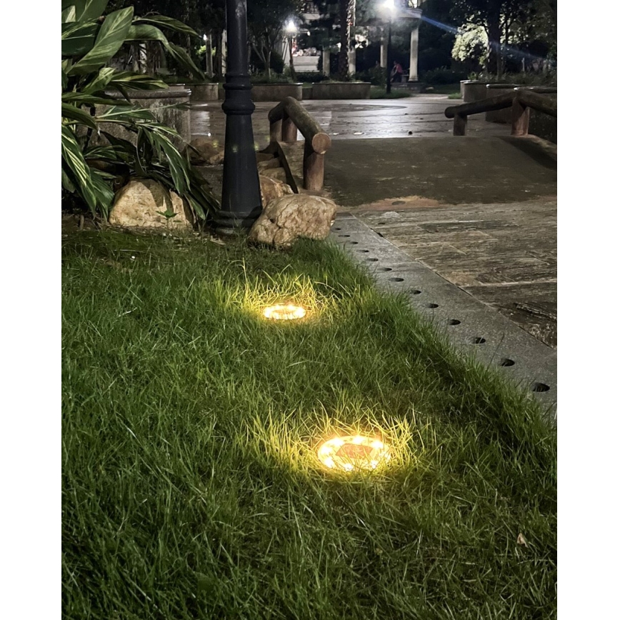 SET 4x LED Buiten zonne- verlichting met sensor LED/0,048W/2V IP68 600 mAh