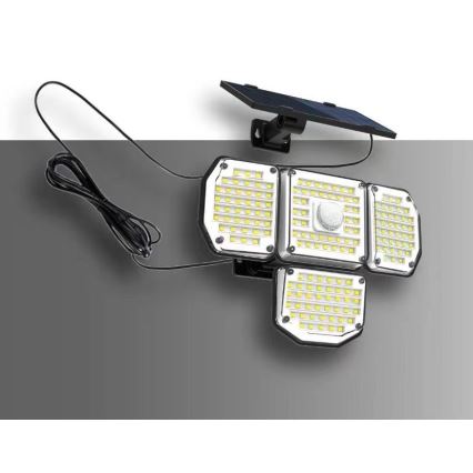 LED Solar Wandlamp met sensor LED/5W/5,5V 3000K/6500K IP44 1200 mAh