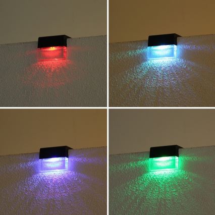 SET 6x LED RGB Solar wand lamp LED/1W/1,2V 3500K IP65