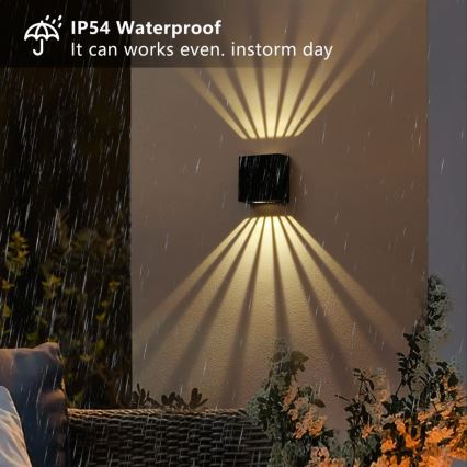 LED Solar wandlamp LED/2W/3,7V 4000K IP44 1300 mAh