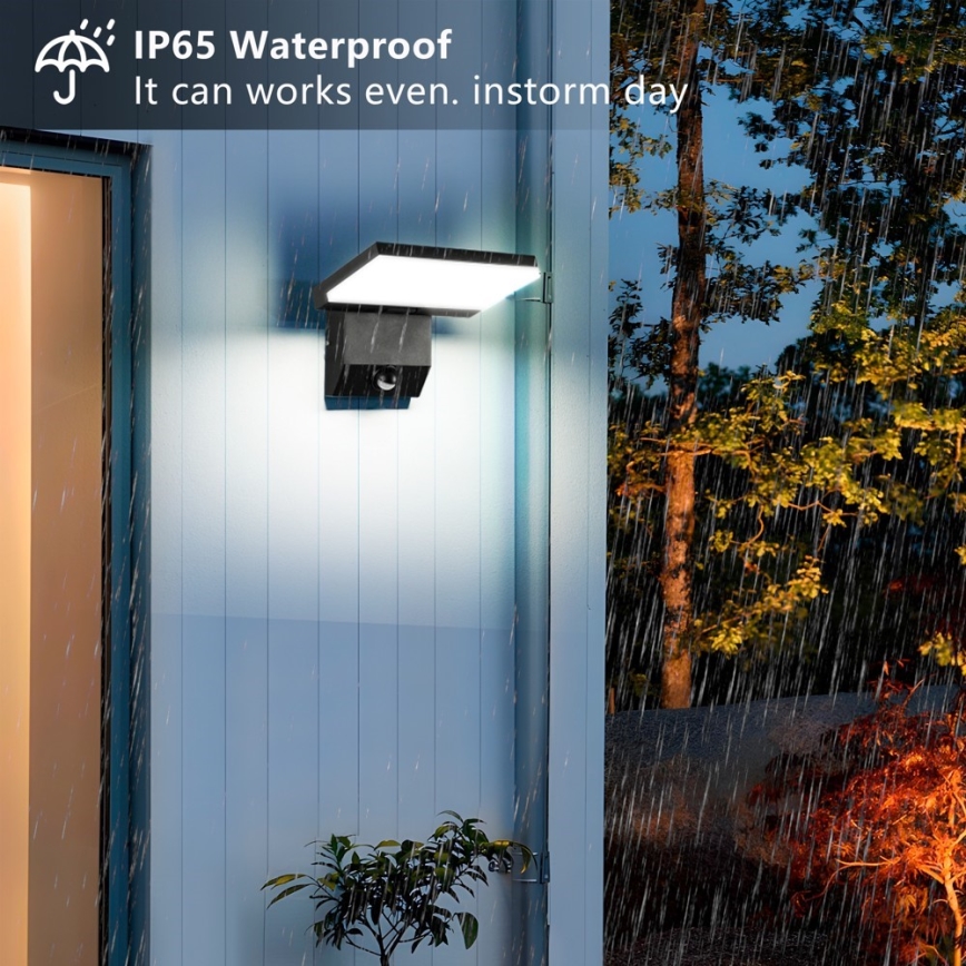 Applique murale d'extérieur LED avec détecteur de mouvement MODERN LED/18W/230V IP65