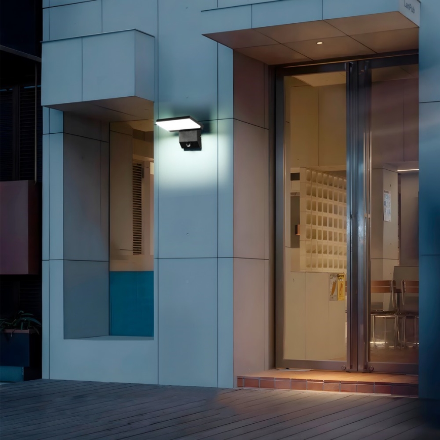 LED buitenmuurlamp met sensor MODERN LED/18W/230V IP65