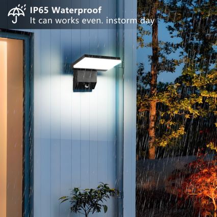 LED buitenmuurlamp met sensor MODERN LED/18W/230V IP65