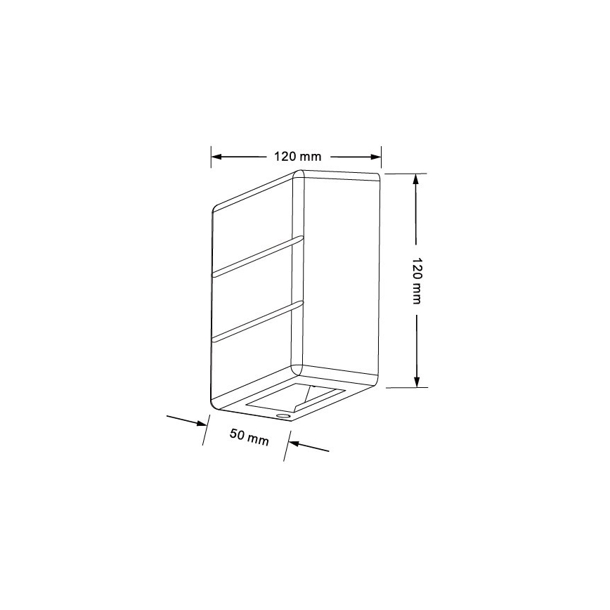 Applique murale extérieure LED LUXLINE 6W/230V 3000K IP54 noire