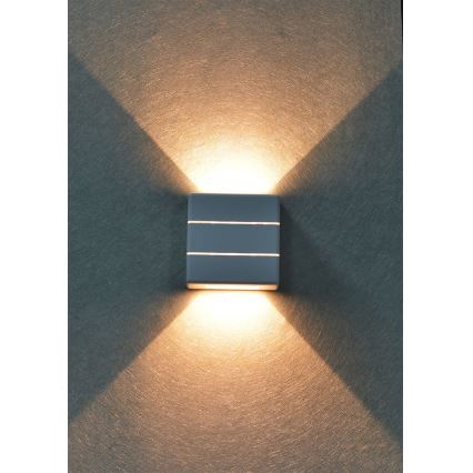Applique murale d'extérieur LED LUXLINE 6W/230V 3000K IP54 blanche