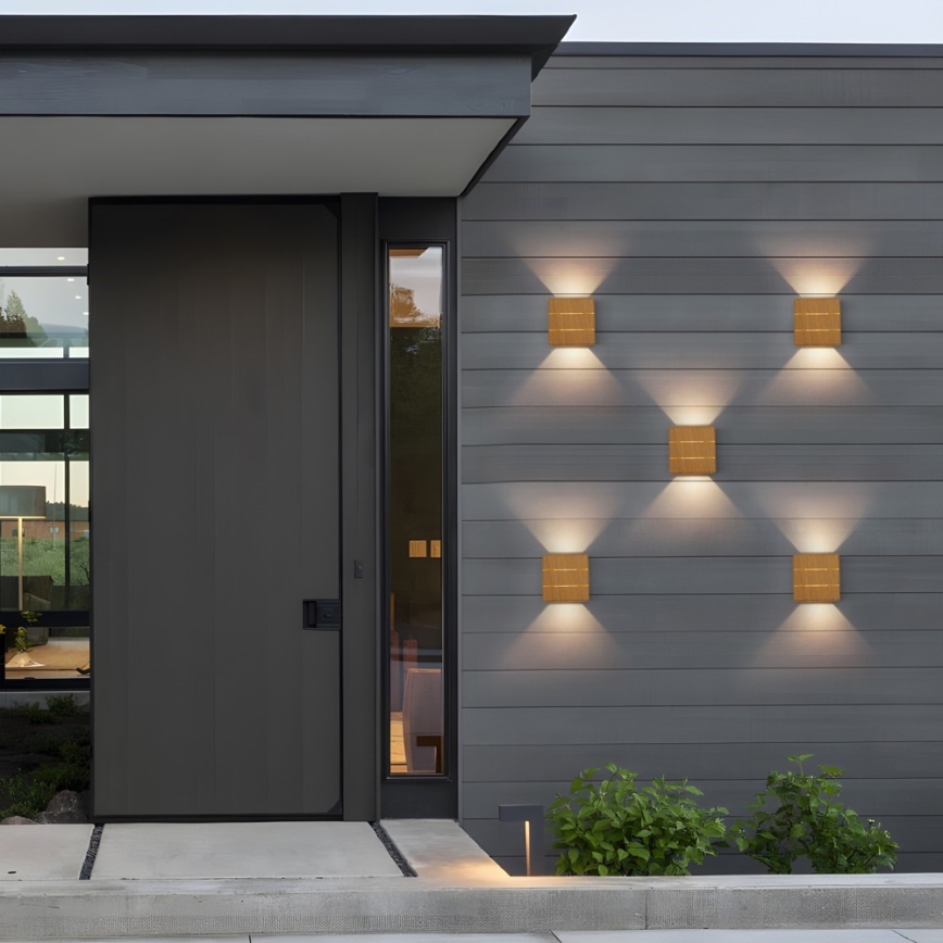 LED Applique murale extérieure LUXLINE LED/6W/230V 3000K IP54 chêne