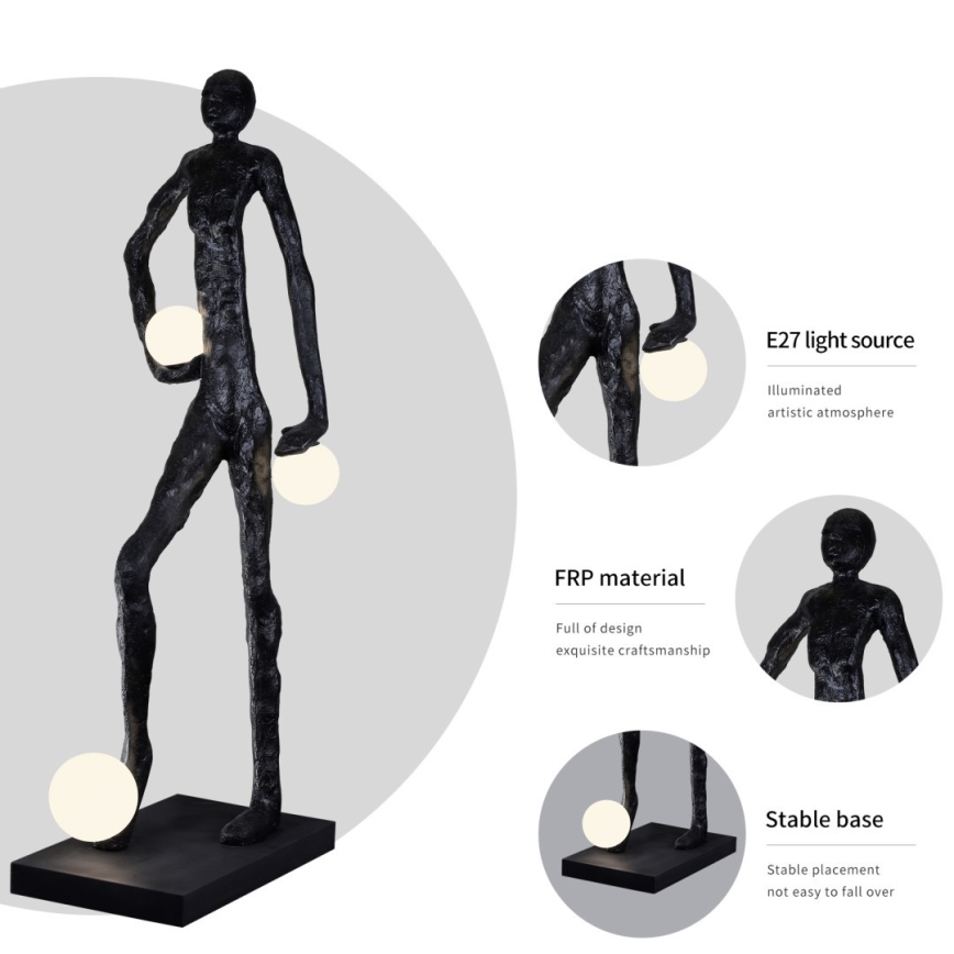 Vloerlamp SILUETTE 3xE27/60W/230V 185 cm Aura