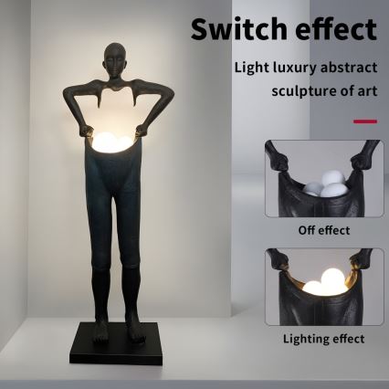 Vloerlamp SILUETTE 4xG9/10W/230V 185 cm Human Houdini
