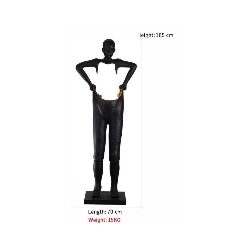 Vloerlamp SILUETTE 4xG9/10W/230V 185 cm Human Houdini