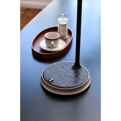 Lampe de table à intensité variable avec charge sans fil FINCH LED/9W/12/230V marron/doré