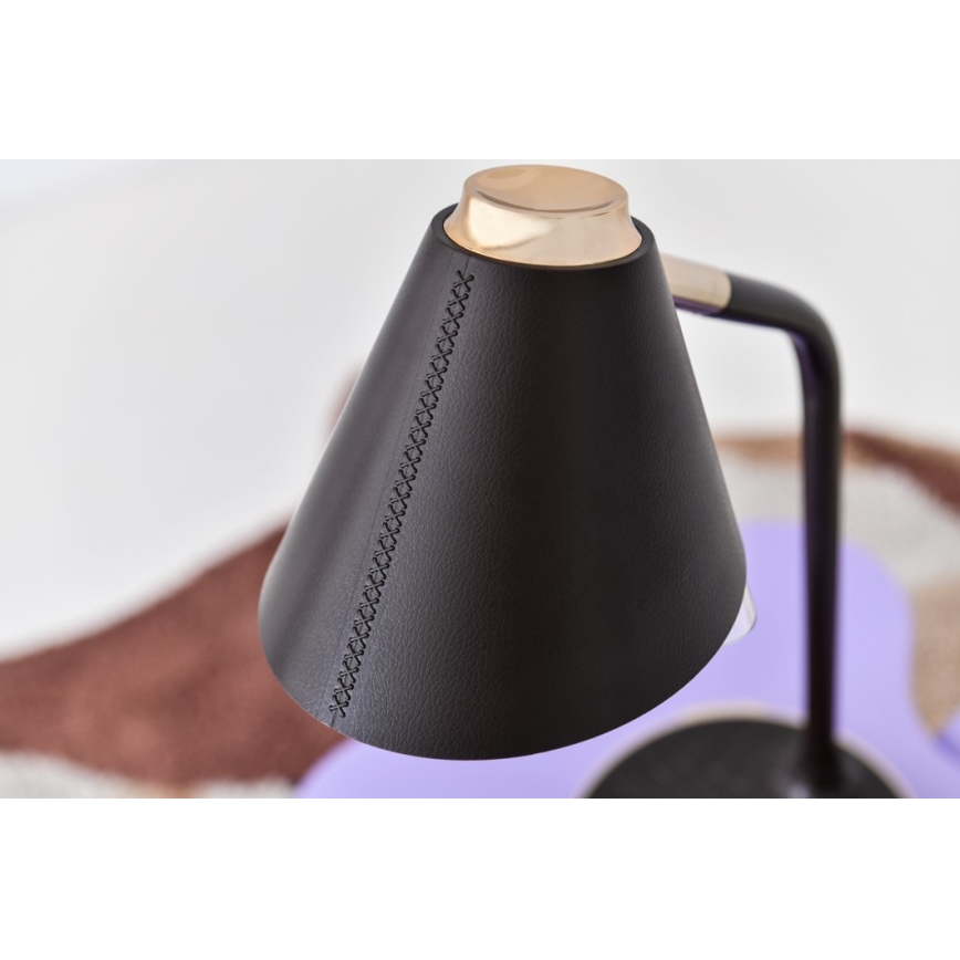 LED Dimbare bureaulamp met draadloos opladen FINCH LED/9W/12/230V bruin/goud