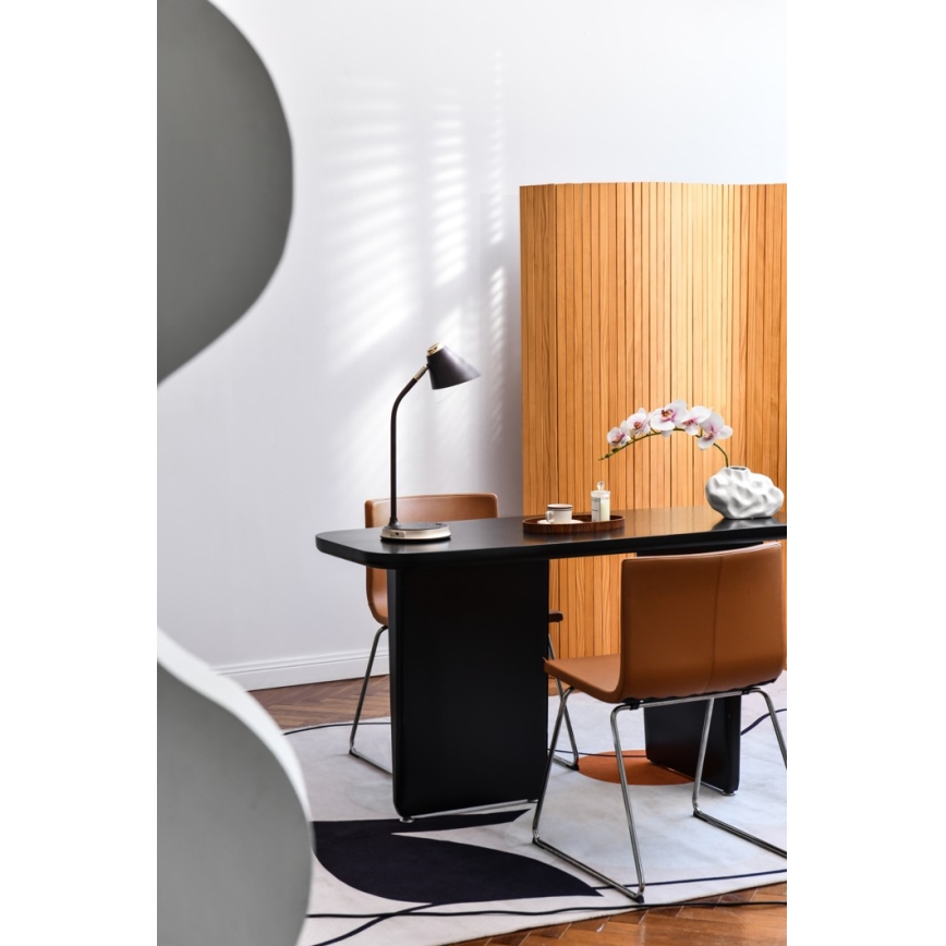 LED Dimbare bureaulamp met draadloos opladen FINCH LED/9W/12/230V grijs/glanzend chroom