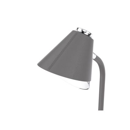LED Dimbare bureaulamp met draadloos opladen FINCH LED/9W/12/230V grijs/glanzend chroom