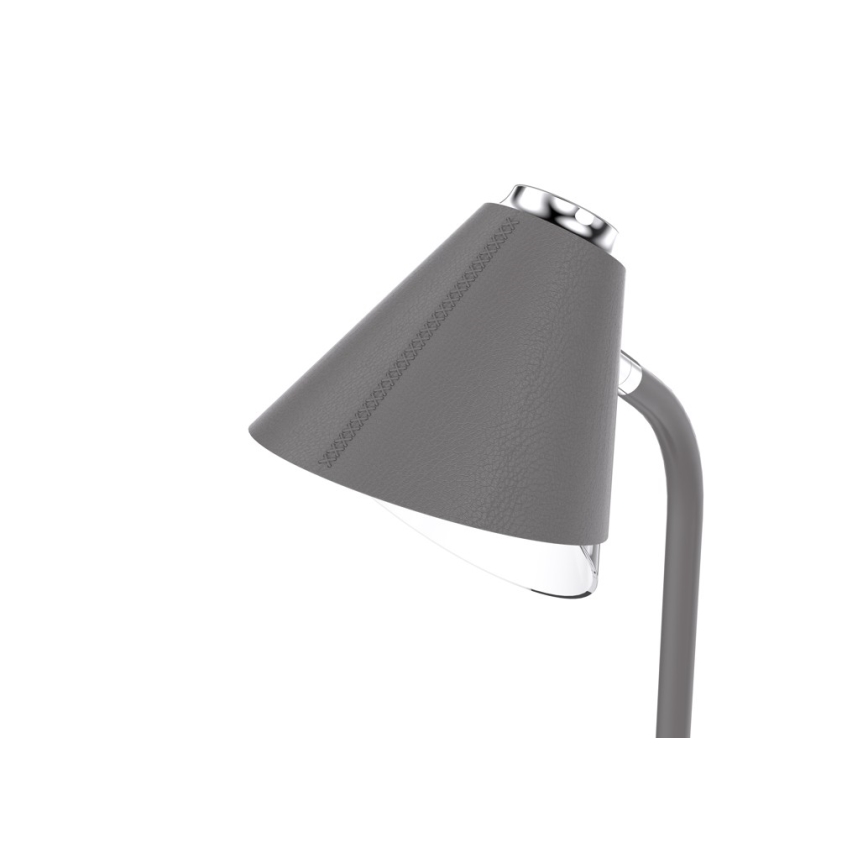 LED Dimbare bureaulamp met draadloos opladen FINCH LED/9W/12/230V grijs/glanzend chroom