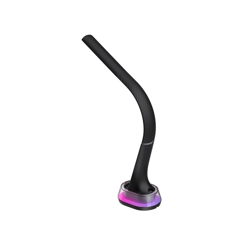 LED RGB Dimbare bureaulamp met draadloos opladen CORELLA LED/7W/12/230V zwart