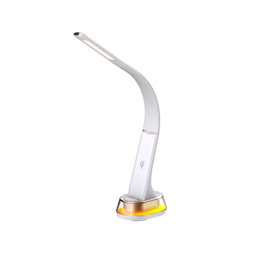 LED RGB Dimbare tafellamp met draadloos opladen CORELLA LED/7W/12/230V wit