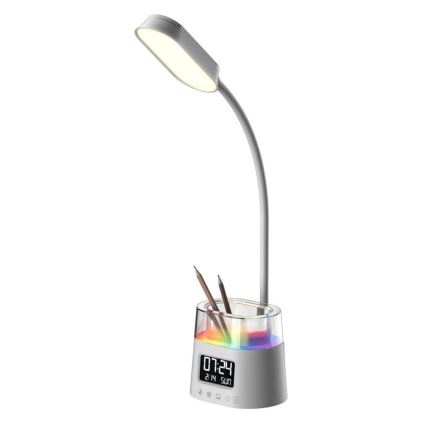 Lampe de table LED RGBW à intensité variable avec un porte-stylo FALCON LED/10W/5V