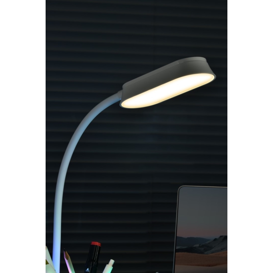 LED RGBW Dimbaar tafellamp met potloodhouder FALCON LED/10W/5V