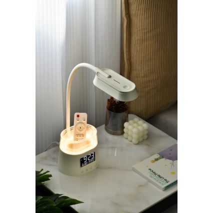 LED RGBW Dimbaar tafellamp met potloodhouder FALCON LED/10W/5V